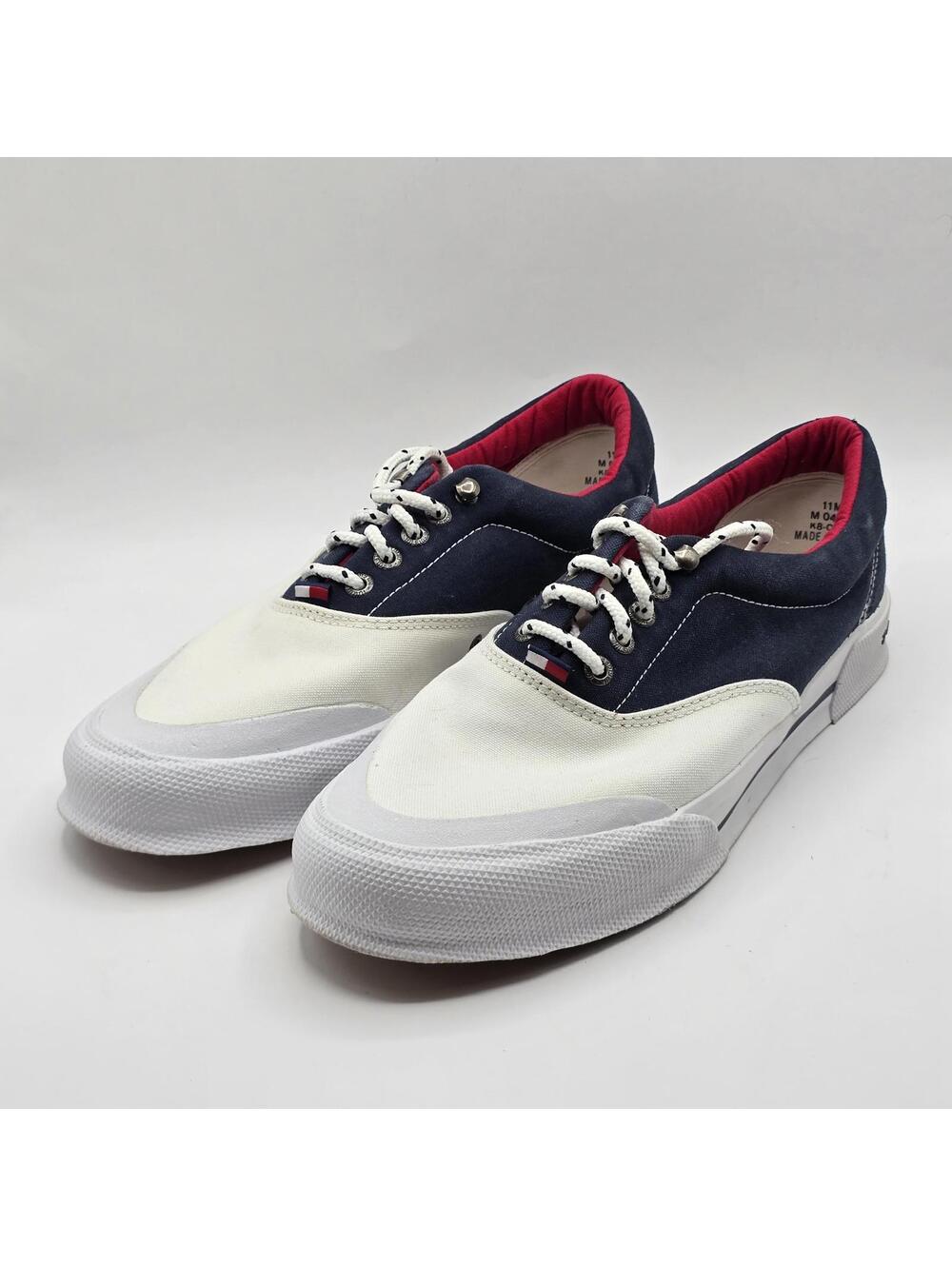 Vintage Men's Tommy Hilfiger Nautical Sneakers - size 11